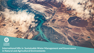 Registration is now open for the International MSc in Sustainable Water Management and Governance in Natural and Agricultural Environments