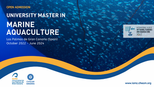 Registration is now open for the University Master in Marine Aquaculture