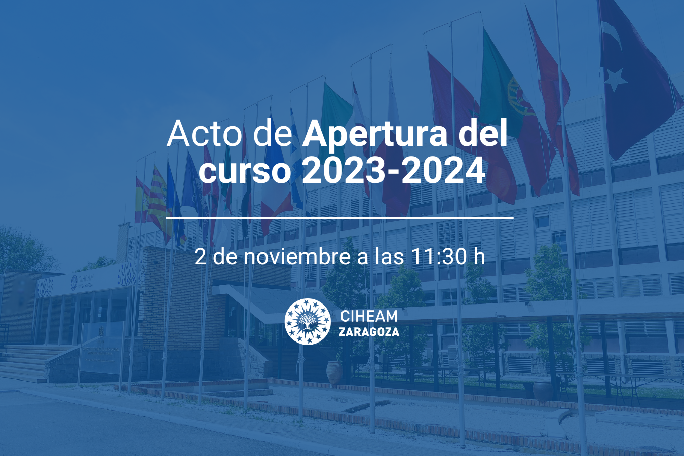 Acto de apertura del curso académico 2023-2024 en el CIHEAM Zaragoza