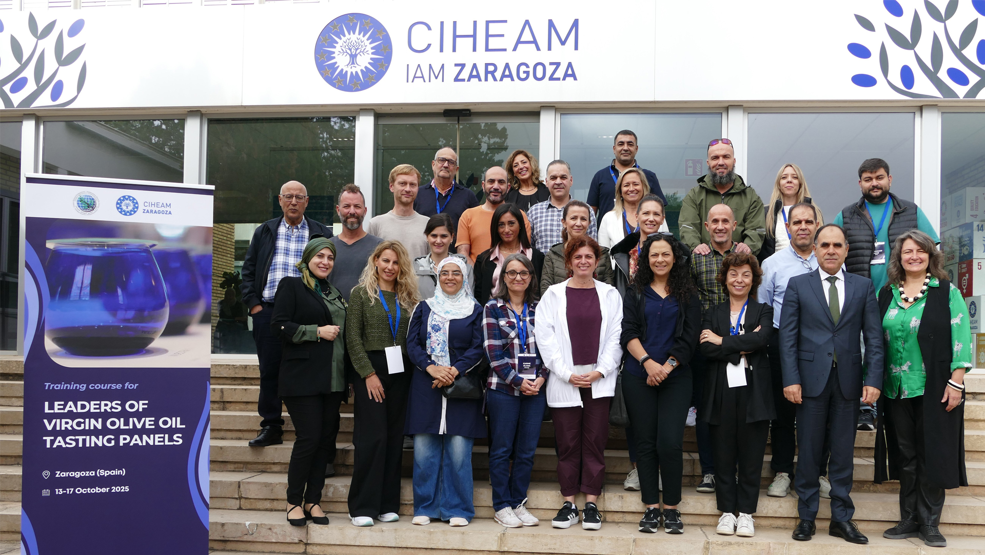 El CIHEAM Zaragoza y el COI impulsan la formación de élite para jefes de paneles de cata de aceite de oliva virgen