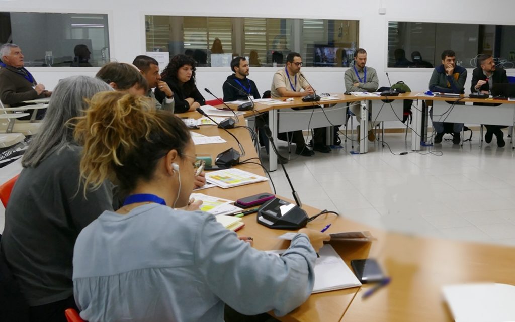 Participantes en una sesión de trabajo impartida por expertos internacionales en el CIHEAM Zaragoza.